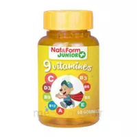 Nat&form Junior Ours Gomme Oursons 9 Vitamines B/60 à Guebwiller